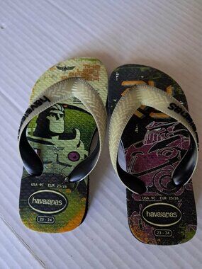 Havaianas Kids Buzz Lightyear Glow Flip Flops Size 9 Toy Story Sandals